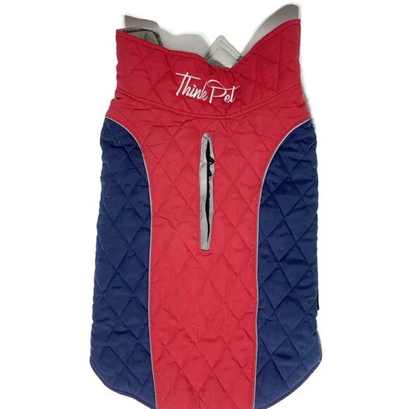 ThinkPet Cold Weather Dog Coat Jacket Red Size 3XL Chest Size 26 1/4 -29 1/4 - Picture 1 of 7